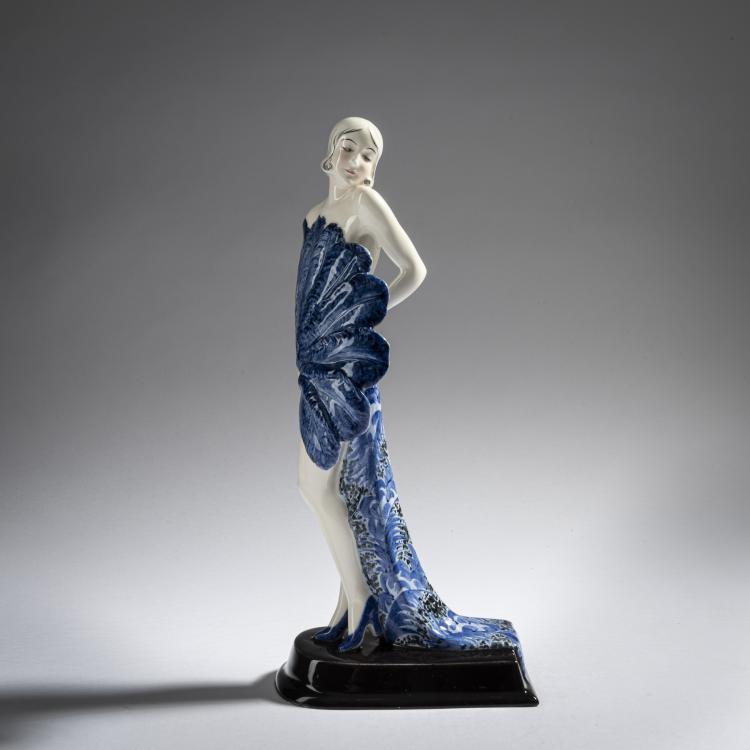 Bild 2 zu Objekt, 'F&auml;cher(dame)', um 1928/29, Stephan Dakon, Goldscheider, Wien, 161E 1226