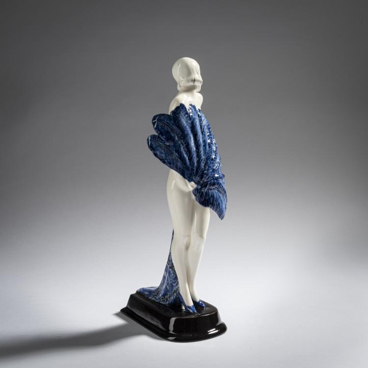 Bild 5 zu Objekt, 'F&auml;cher(dame)', um 1928/29, Stephan Dakon, Goldscheider, Wien, 161E 1226