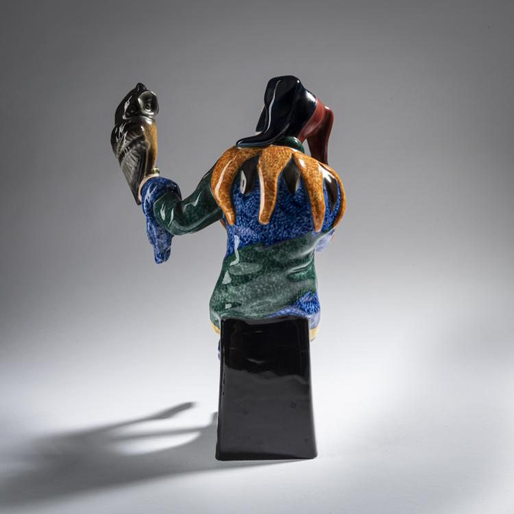 Bild 4 zu Objekt, 'Sitzender Till Eulenspiegel mit Eule', um 1923/24, Josef Lorenzl, Goldscheider, Wien, 161E 1216