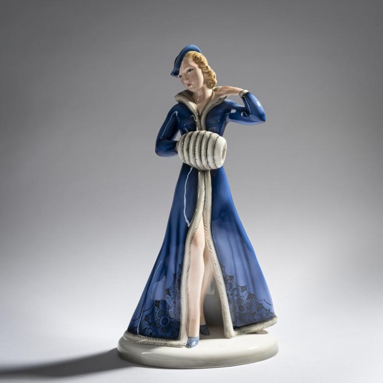 Bild 1 zu Objekt, 'Muffdame', 1937/38, Claire Herczeg-Weiss, Goldscheider, Wien, 161E 1241
