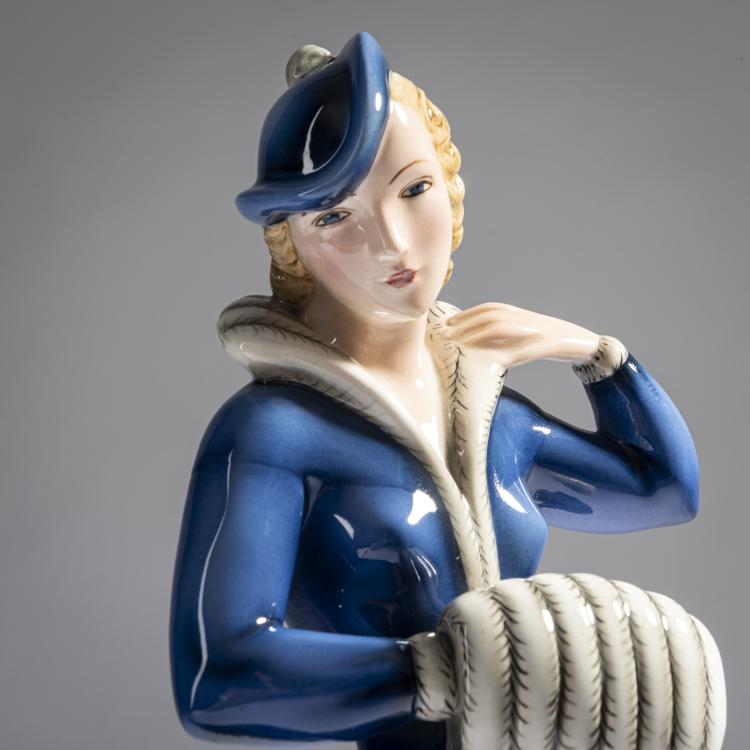 Bild 2 zu Objekt, 'Muffdame', 1937/38, Claire Herczeg-Weiss, Goldscheider, Wien, 161E 1241