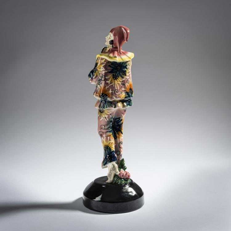 Bild 3 zu Objekt, 'Stehende Pierette mit Maske', um 1925, Stephan Dakon, Goldscheider, Wien, 161E 1220