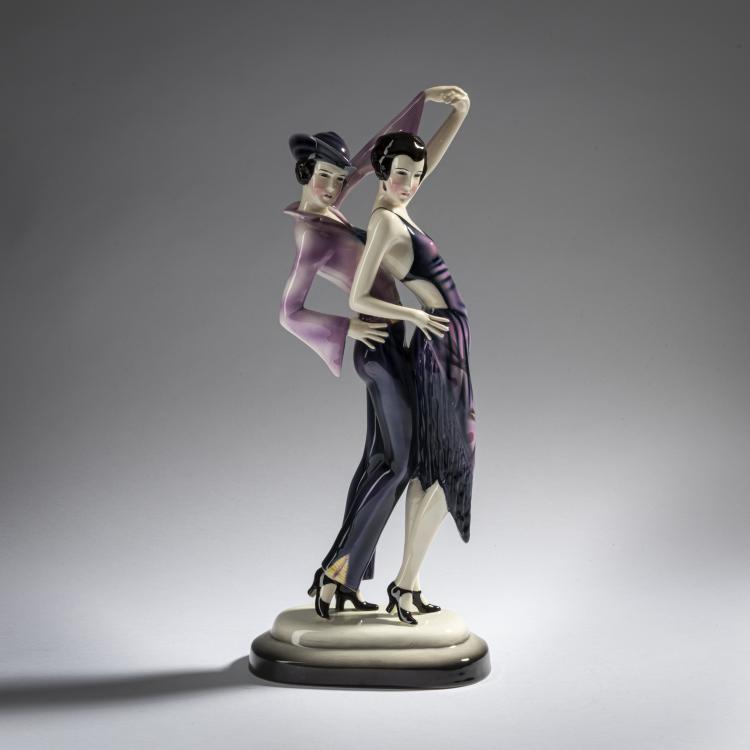 Hauptbild zu Objekt, 'Dance', c. 1929, Stephan Dakon, Goldscheider, Wien, 161E 1231