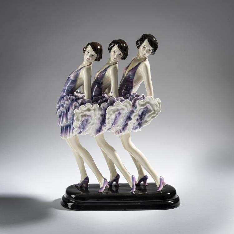 Hauptbild zu Objekt, 'Sisters', c. 1929, Stephan Dakon, Goldscheider, Wien, 161E 1229
