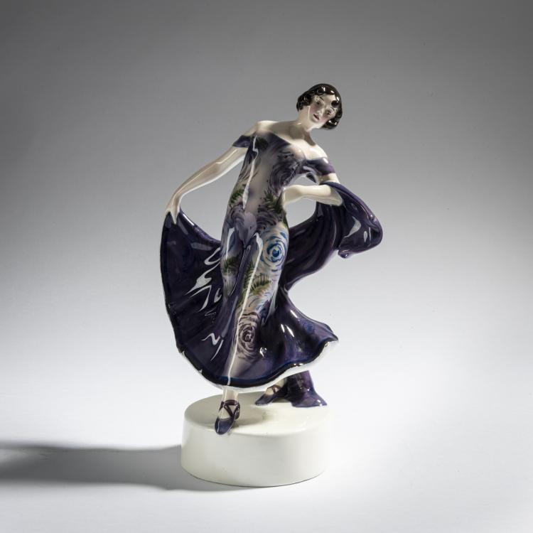 Hauptbild zu Objekt, 'Dancer in Spinning Movement', 1912/14, Helmut Lindner, Goldscheider, Wien, 161E 1212
