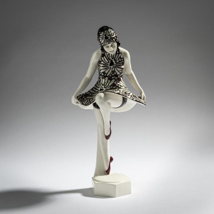 Hauptbild zu Objekt, Dancer in a short dress with a headband, c. 1925, Bloch, B (Stella), Eichwald, 161E 1202