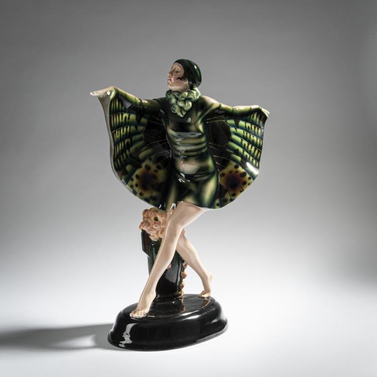 Hauptbild zu Objekt, 'Captive Bird', c. 1922, Josef Lorenzl, Goldscheider, Wien, 161E 1215