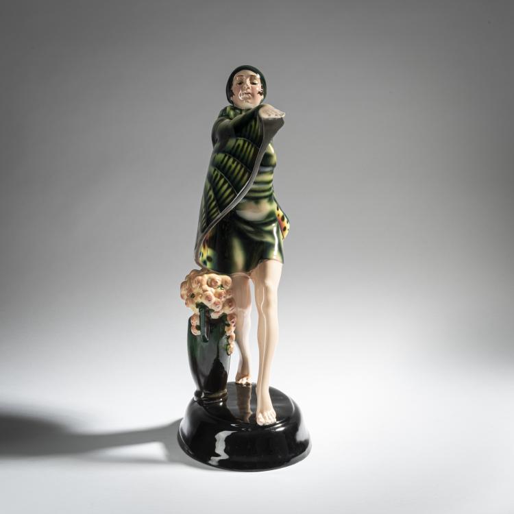 Bild 1 zu Objekt, 'Captive Bird', c. 1922, Josef Lorenzl, Goldscheider, Wien, 161E 1215