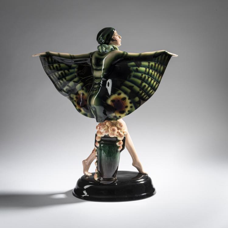 Bild 3 zu Objekt, 'Captive Bird', c. 1922, Josef Lorenzl, Goldscheider, Wien, 161E 1215