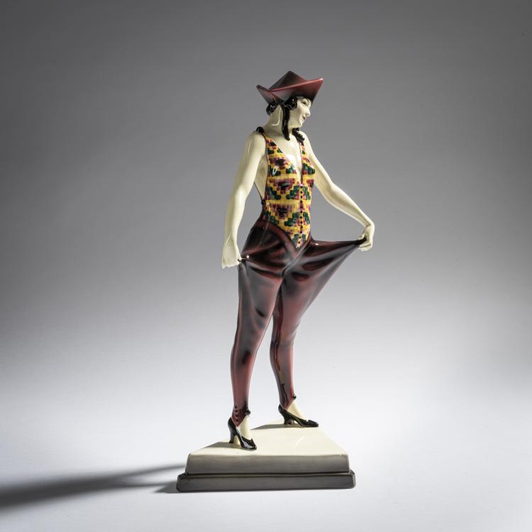 Bild 1 zu Objekt, 'Tricorne', c. 1927, Stephan Dakon, Goldscheider, Wien, 161E 1224