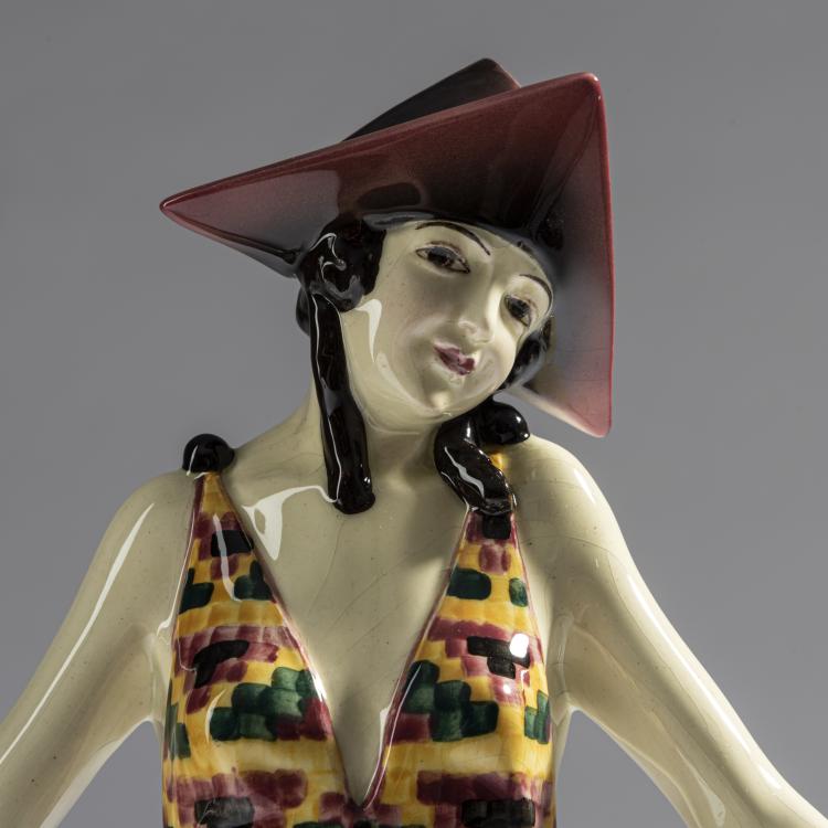 Bild 3 zu Objekt, 'Tricorne', c. 1927, Stephan Dakon, Goldscheider, Wien, 161E 1224