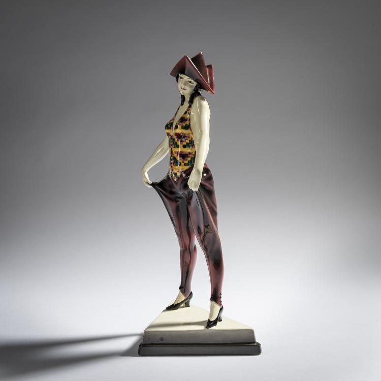 Bild 4 zu Objekt, 'Tricorne', c. 1927, Stephan Dakon, Goldscheider, Wien, 161E 1224