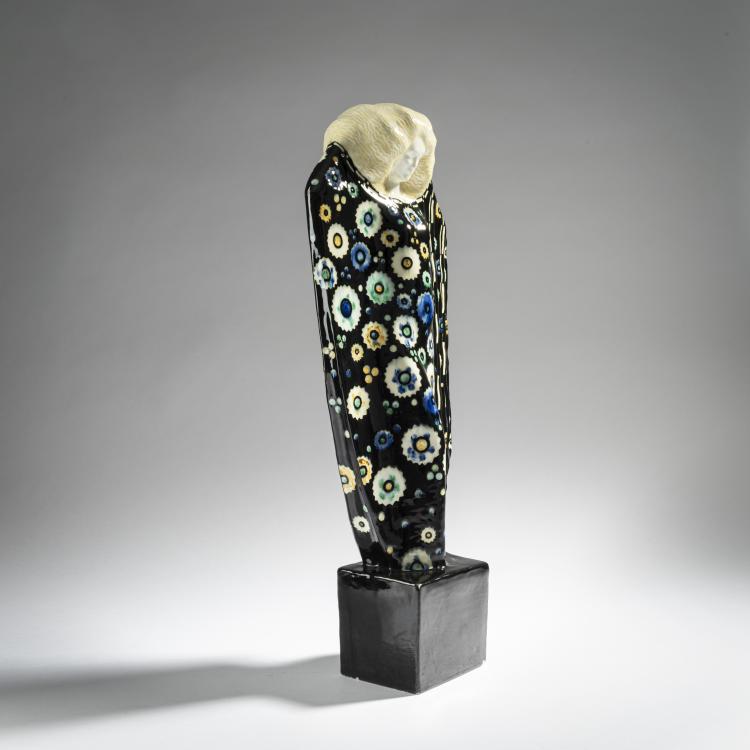 Bild 1 zu Objekt, Figur im Stile der Wiener Secession, um 1900, Wien, Kunstgewerbeschule, 161E 1255