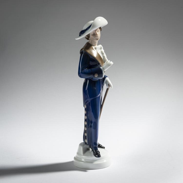 Hauptbild zu Objekt, 'Modedame', 1912, Karl Himmelsto&szlig;, Rosenthal, Selb, 161E 1181