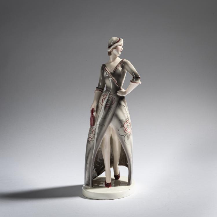 Bild 1 zu Objekt, 'Posing Young Lady in a Hat', c. 1931, Claire Herczeg-Weiss, Goldscheider, Wien, 161E 1240