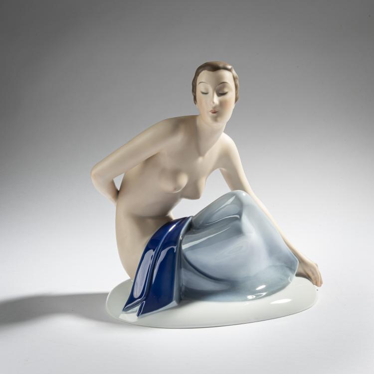 Bild 1 zu Objekt, Badende, um 1932, Gerhard Schliepstein, Rosenthal, Selb, 161E 1197