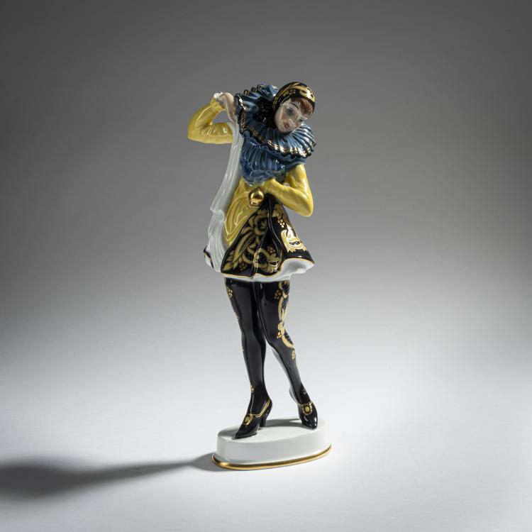 Hauptbild zu Objekt, 'Pierrette (Anita Berber)', 1920, Constantin Holzer-Defanti, Rosenthal, Selb, 161E 1188