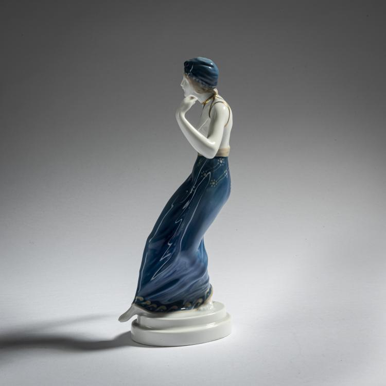 Bild 1 zu Objekt, '&Auml;gyptische T&auml;nzerin', 1913, Berthold Boe&szlig;, Rosenthal, Selb, 161E 1183