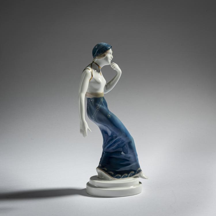 Bild 3 zu Objekt, '&Auml;gyptische T&auml;nzerin', 1913, Berthold Boe&szlig;, Rosenthal, Selb, 161E 1183