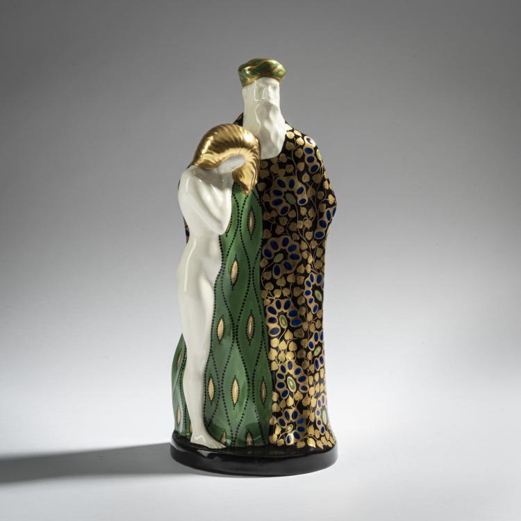 Hauptbild zu Objekt, Allegorical Art Nouveau group, 1913/14, Karl Klaus,Franz Staudigl, Wahliss, Ernst, Wien u. Turn-Teplitz, 161E 1253