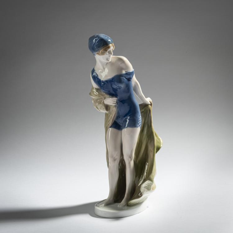 Hauptbild zu Objekt, 'Wind (Bather)', 1913, Rudolf Marcuse, Rosenthal, Selb, 161E 1184