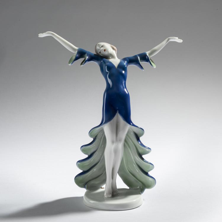 Hauptbild zu Objekt, 'Libellentanz', 1932, Claire Herczeg-Weiss, Rosenthal, Selb, 161E 1196