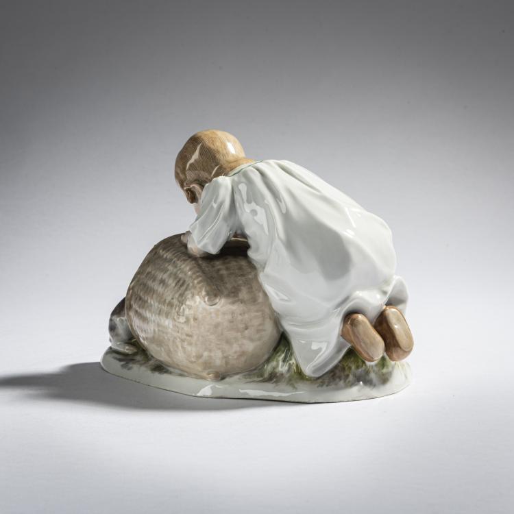 Bild 3 zu Objekt, 'Child with bunnies', 1908, Max Bochmann, Meissen, 161E 1163
