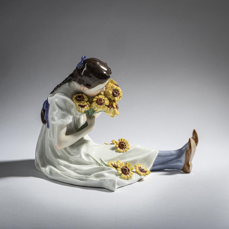 Bild 2 zu Objekt, Girl with a Bouquet of Flowers, 1905, Konrad Hentschel, Meissen, 161E 1179