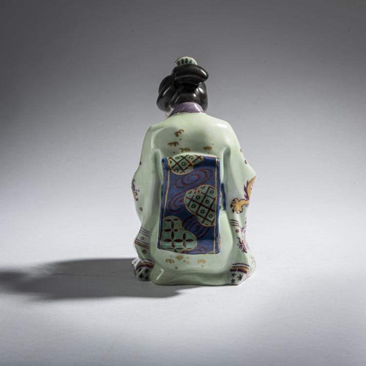 Bild 5 zu Objekt, 'Japanese woman, writing', 1913/14, Alfred Otto Adalbert K&ouml;nig, Meissen, 161E 1171