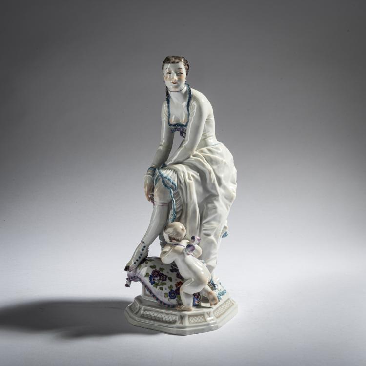 Bild 2 zu Objekt, 'Lady with Amor', c. 1923, Paul Scheurich, Meissen, 161E 1174