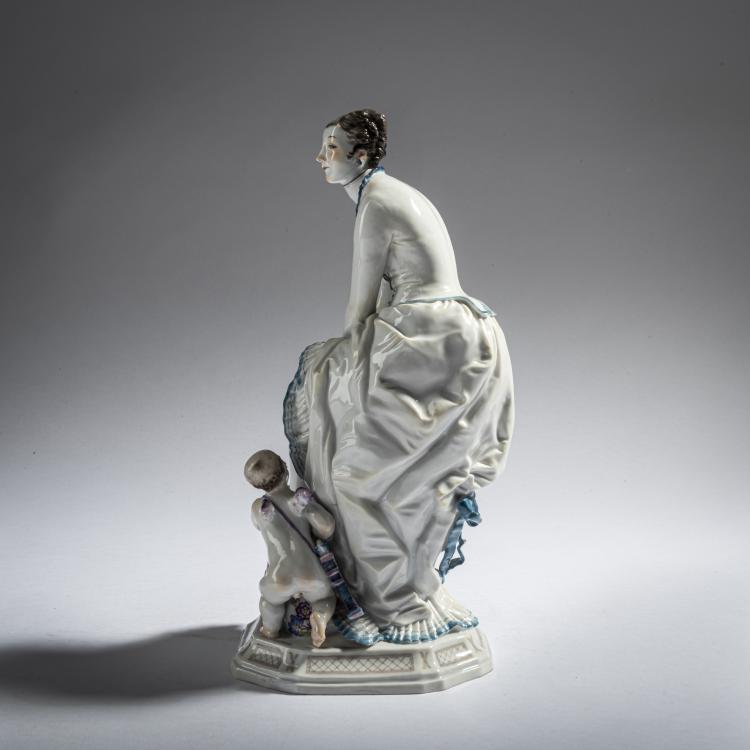 Bild 3 zu Objekt, 'Lady with Amor', c. 1923, Paul Scheurich, Meissen, 161E 1174