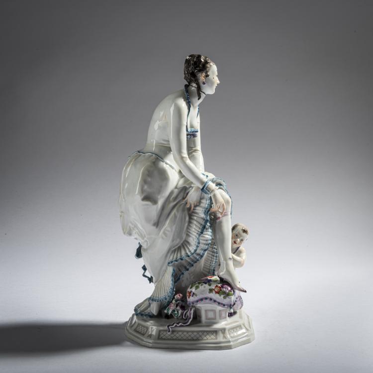 Bild 4 zu Objekt, 'Lady with Amor', c. 1923, Paul Scheurich, Meissen, 161E 1174