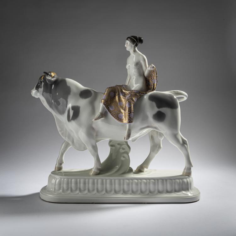 Hauptbild zu Objekt, 'Bride' from the Wedding Parade, 1909, Adolph Amberg, Berlin, KPM, 161E 1124