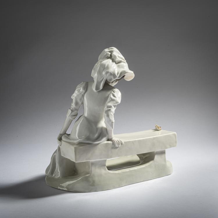 Bild 4 zu Objekt, 'Lady Sitting on a Bench', 1905-10, Konrad Hentschel, Meissen, 161E 1158