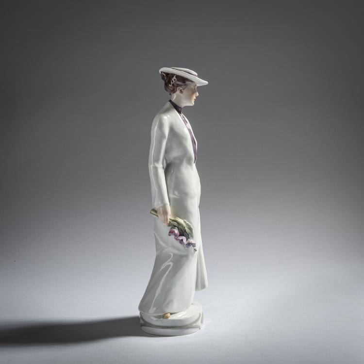 Bild 5 zu Objekt, 'Lady with a Bouquet', 1904, Karl Theodor Eichler, Meissen, 161E 1153