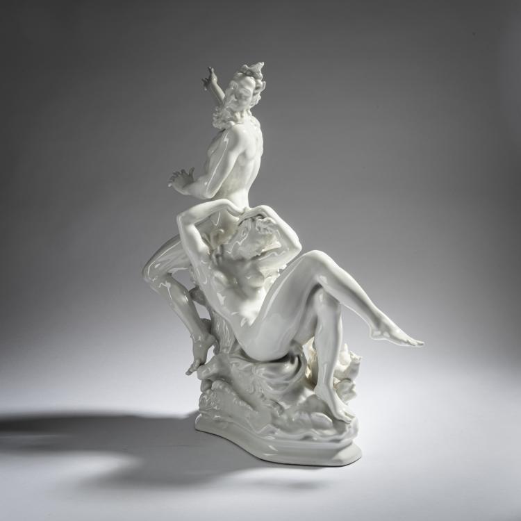 Bild 1 zu Objekt, 'Triton und Nereide' aus dem Tafelaufsatz 'Geburt der Sch&ouml;nheit', 1940-42, Paul Scheurich, Berlin, StPM, 161E 1129