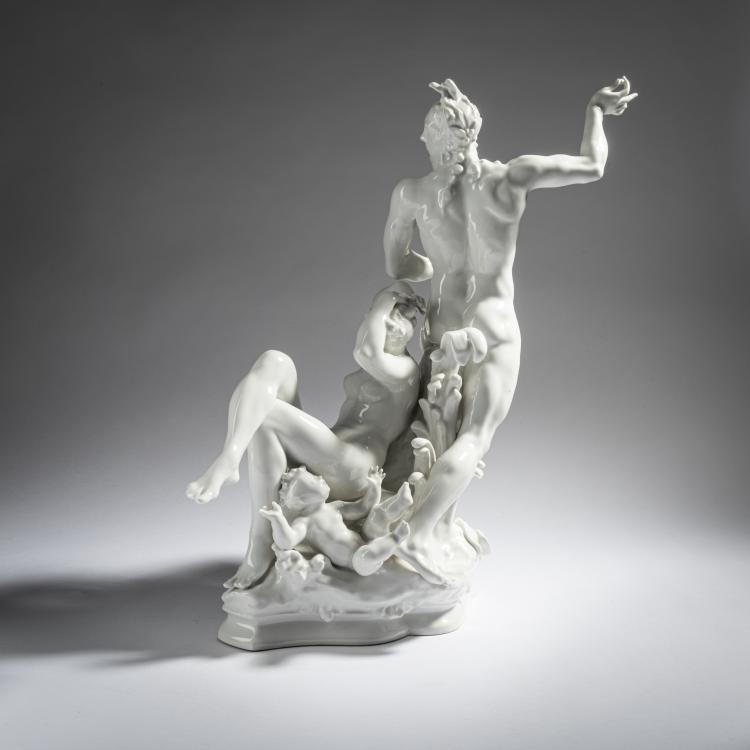 Bild 2 zu Objekt, 'Triton und Nereide' aus dem Tafelaufsatz 'Geburt der Sch&ouml;nheit', 1940-42, Paul Scheurich, Berlin, StPM, 161E 1129