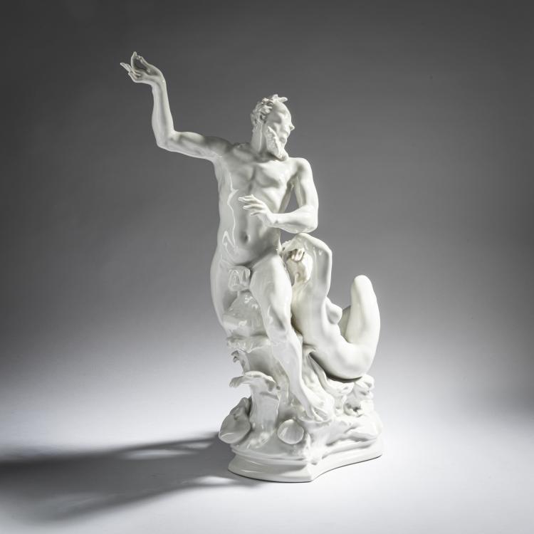 Bild 4 zu Objekt, 'Triton und Nereide' aus dem Tafelaufsatz 'Geburt der Sch&ouml;nheit', 1940-42, Paul Scheurich, Berlin, StPM, 161E 1129