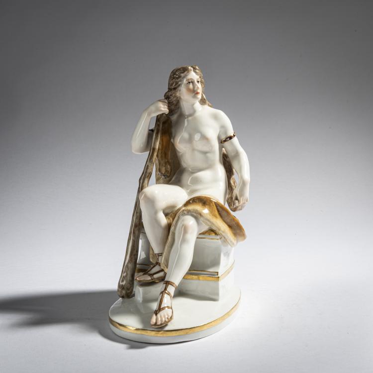 Hauptbild zu Objekt, 'Omphale', 1882-85, Ludwig Schwanthaler, Meissen, 161E 1145