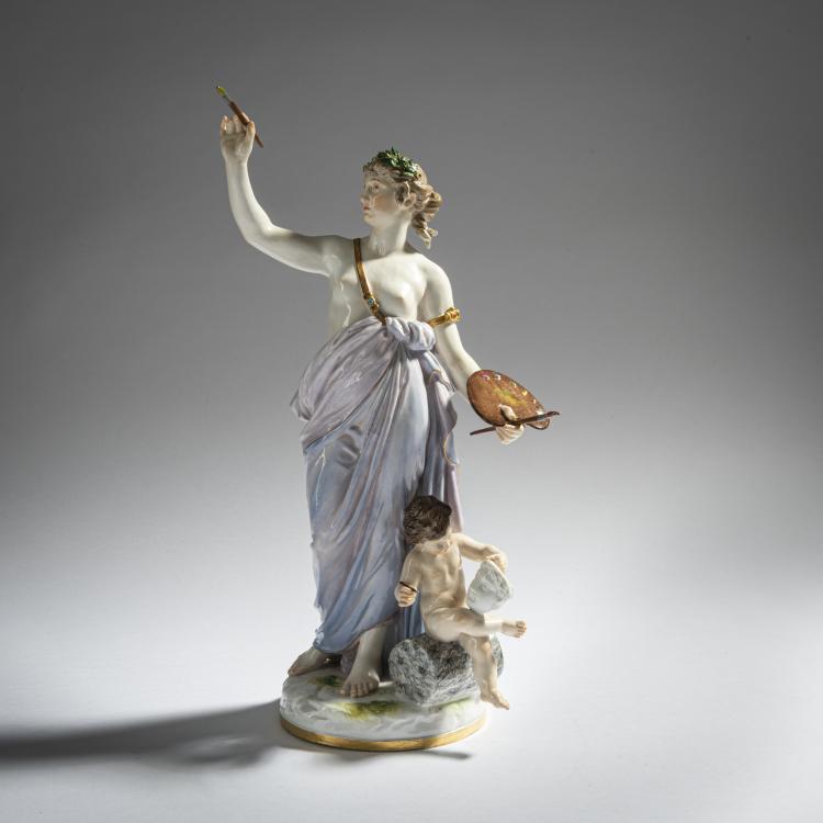 Hauptbild zu Objekt, 'The Painting', 1882-85, Johann Christian Hirt, Meissen, 161E 1146