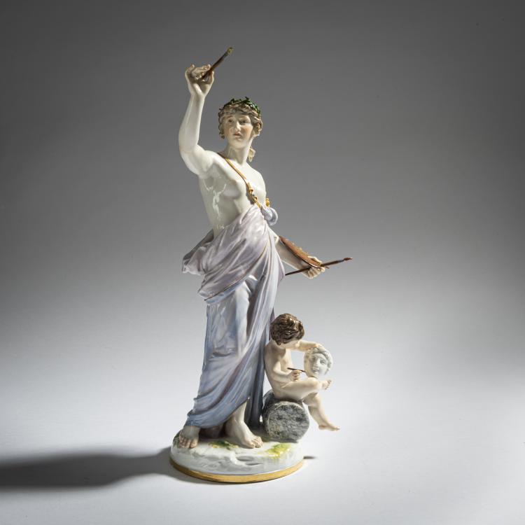 Bild 1 zu Objekt, 'The Painting', 1882-85, Johann Christian Hirt, Meissen, 161E 1146