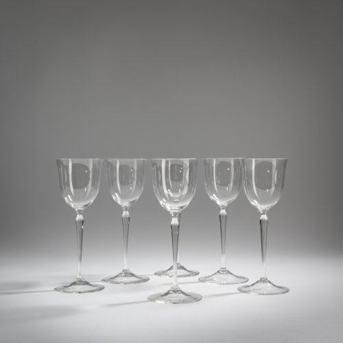 6 wine glasses, 1931