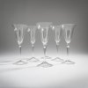 6 champagne glasses, 1931