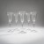 6 champagne glasses, 1931