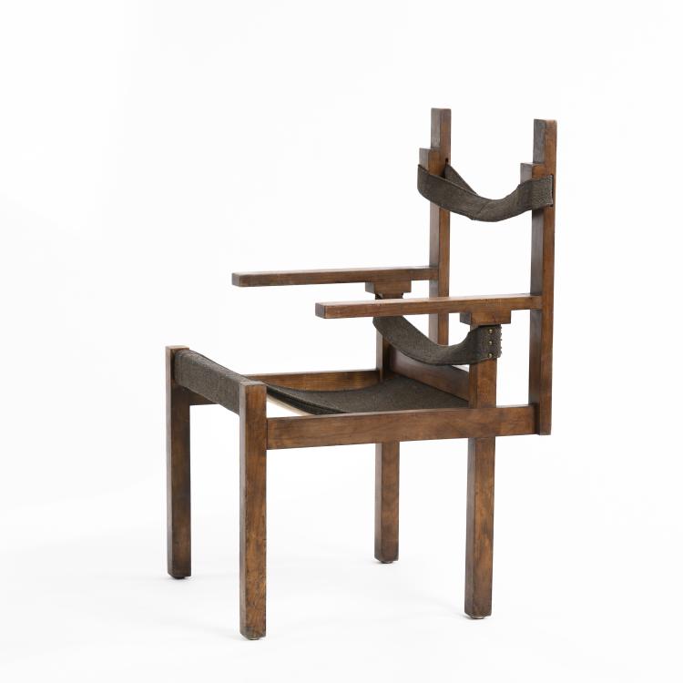 Hauptbild zu Objekt, 'ti 1a' wooden-slat chair, 1924, Marcel Breuer, Bauhaus, Weimar, 160A 65