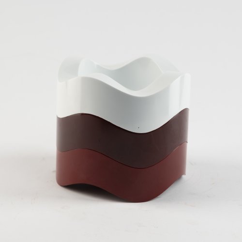 3 'Sinus' ashtrays, 1966/67