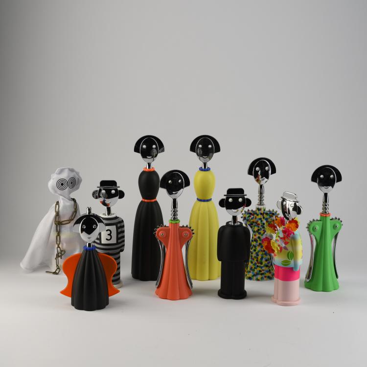 Hauptbild zu Objekt, Mixed lot of 10 kitchen utensils, 1994, Alessandro Mendini, Alessi, Crusinallo, 160B 423