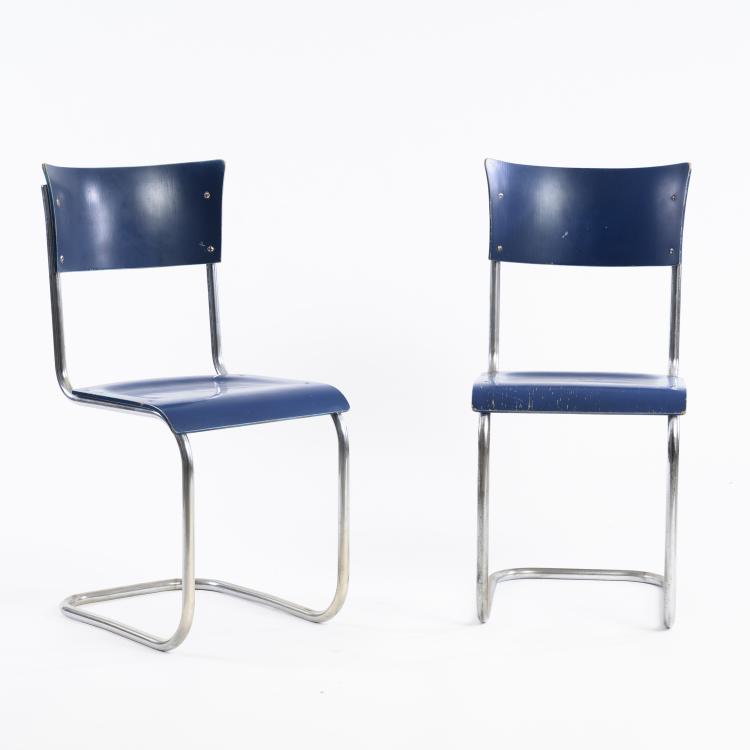 Hauptbild zu Objekt, 2 'B 43/1' chairs, 1935, Mart Stam, Thonet, Frankenberg, 161C 484