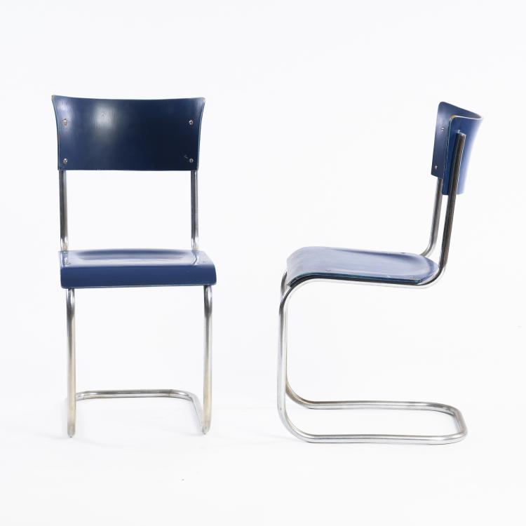Bild 1 zu Objekt, 2 'B 43/1' chairs, 1935, Mart Stam, Thonet, Frankenberg, 161C 484