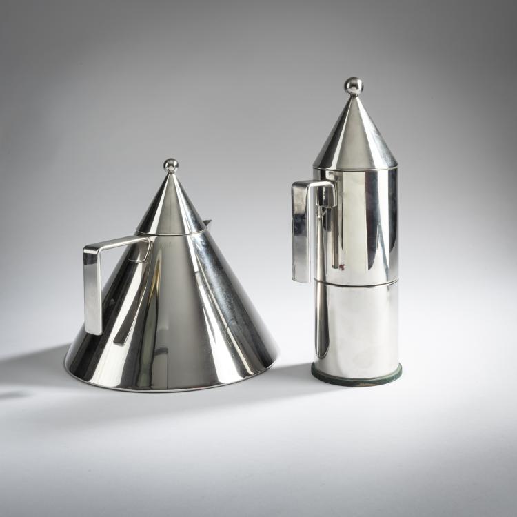 Bild 2 zu Objekt, Coffee pot 'La Conica' and kettle 'Il Conico', 1984/86, Alessi, Crusinallo, 160B 328